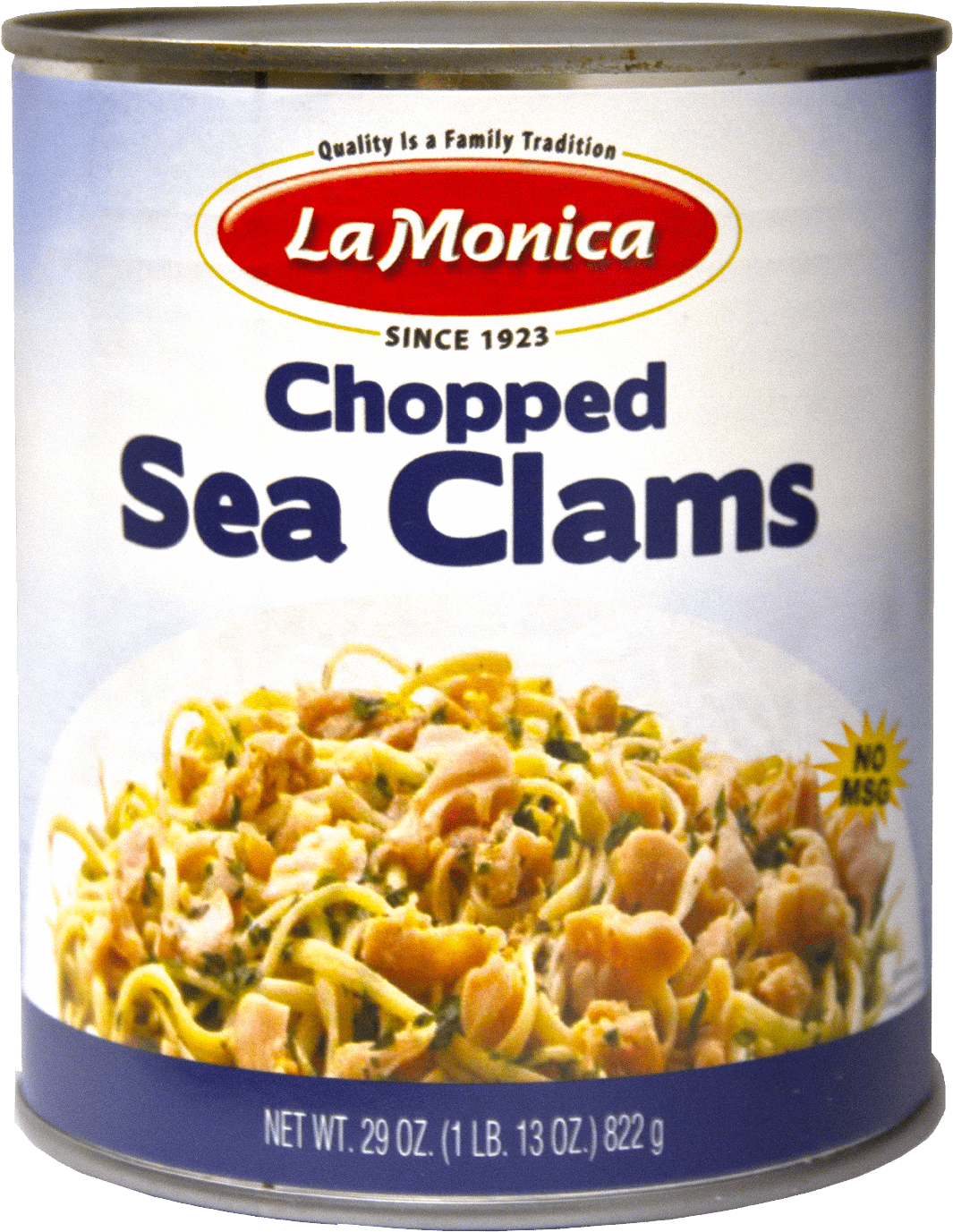 Can Of Lamonica 29 Oz Chopped Sea Clams - La Monica Sea Clam Chopped, HD Png Download PNG with transparent background