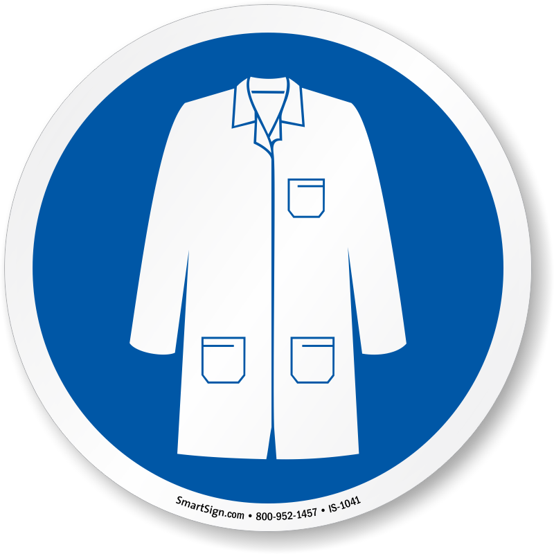 Collection Of Blue - Lab Coat Ppe Symbol, HD Png Download PNG with transparent background