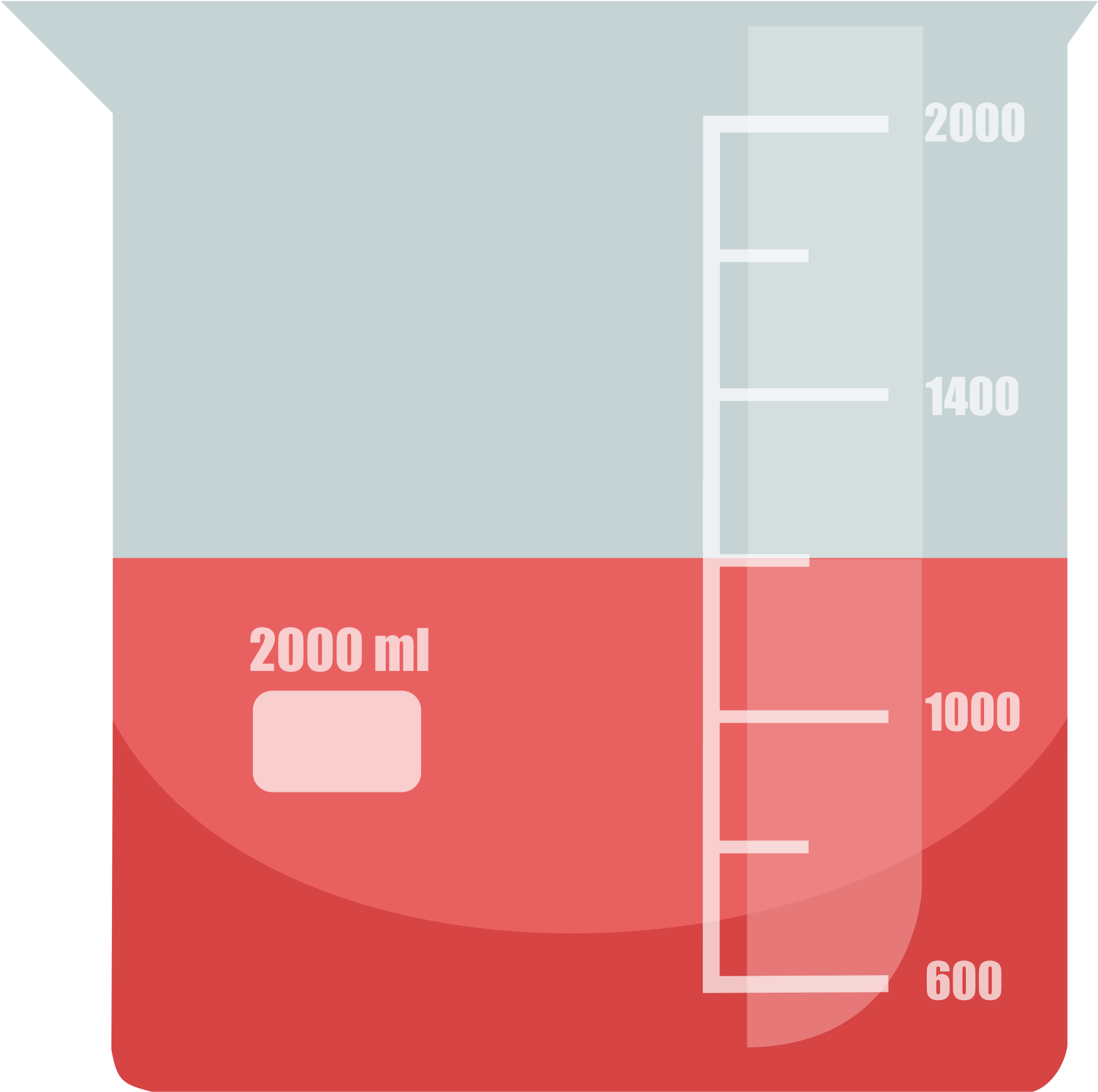 Laboratory Beaker Filledwith Red Liquid