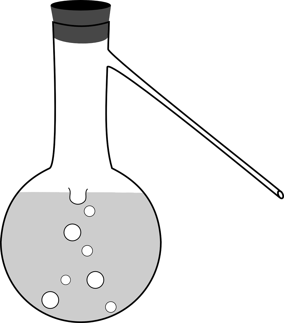 Laboratory Flaskwith Bubbles