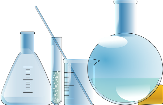 Laboratory Glassware Vector Illustration PNG image with a transparent background, free high-resolution download