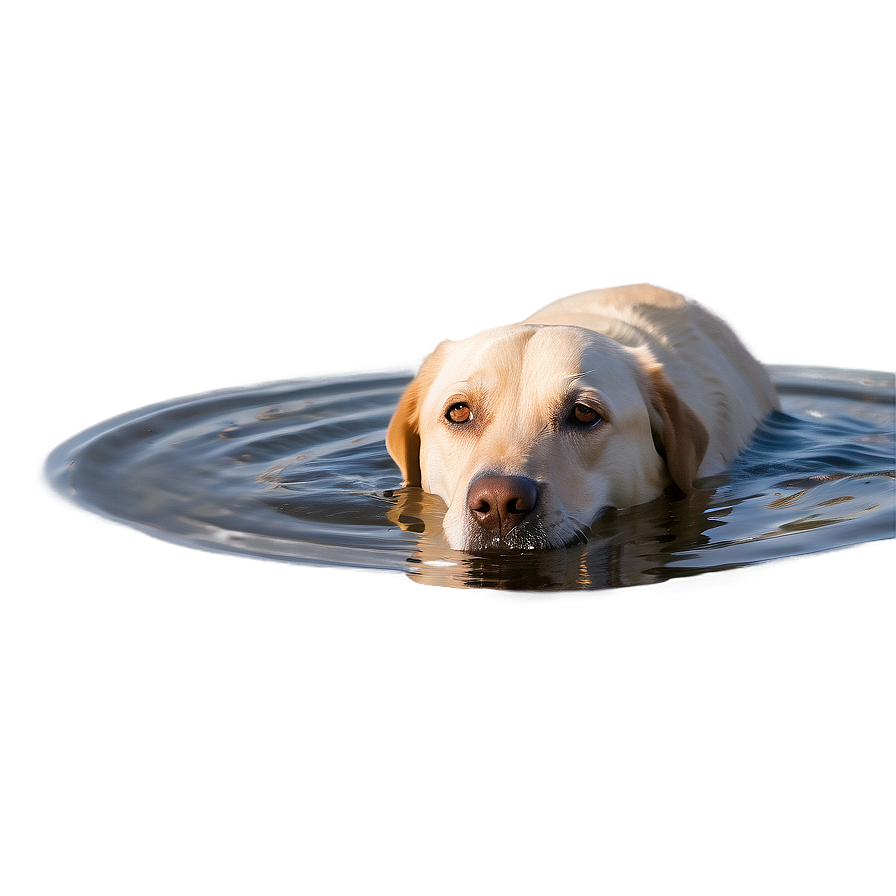 Labrador In Water Png 06232024