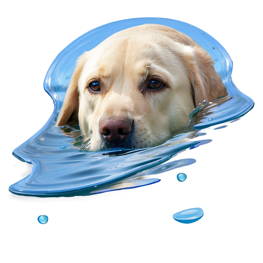 Labrador In Water Png Kpv20