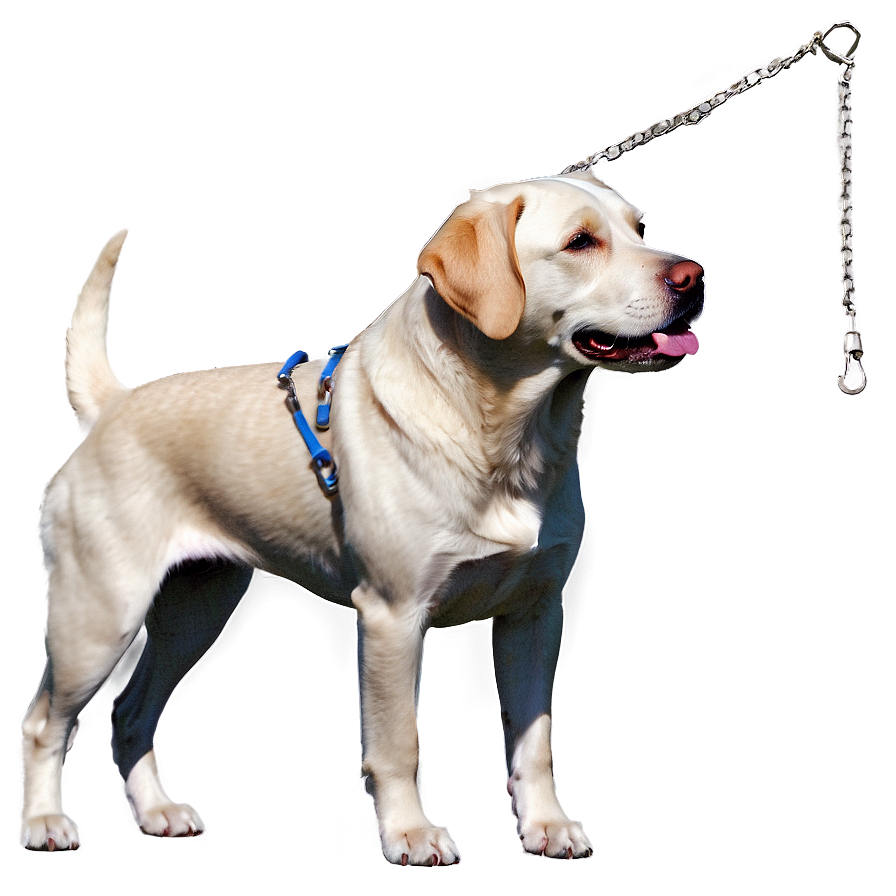 Labrador With Leash Png Qxf67