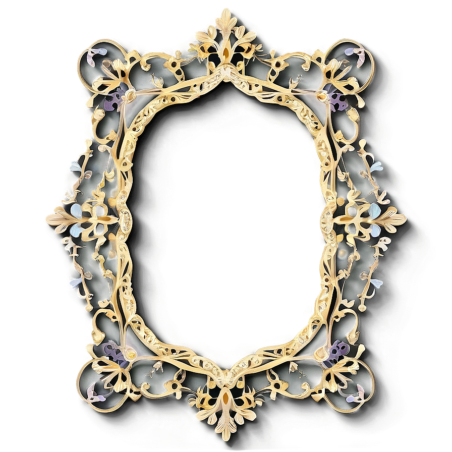 Lace Decorative Frame Png Sgd46