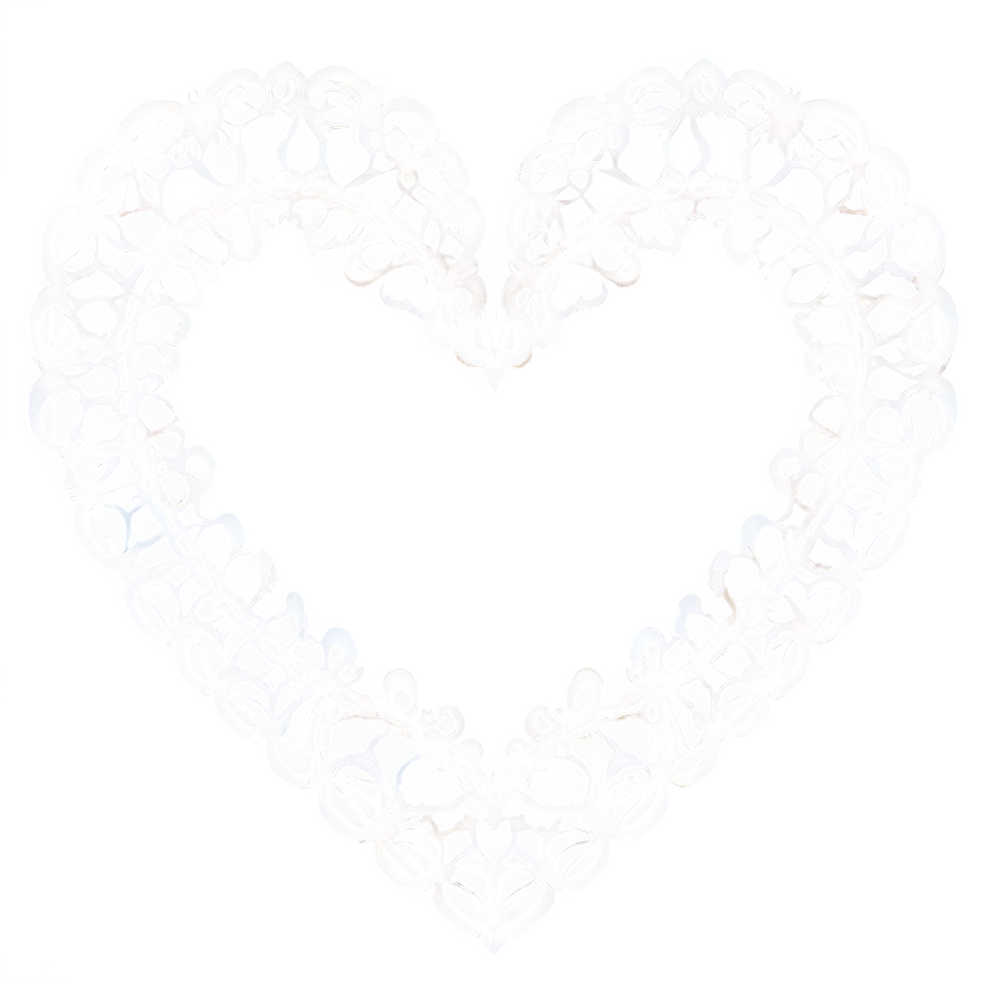 Lace Heart Frame Png 05252024