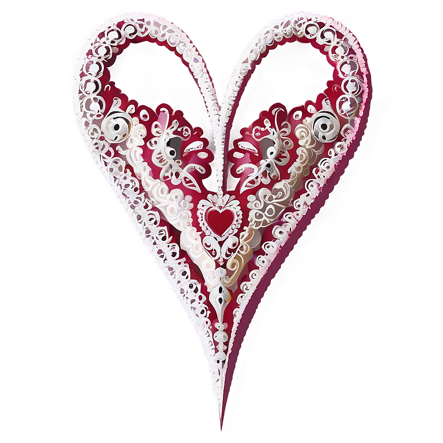 Lace Heart Transparent Png Tfr