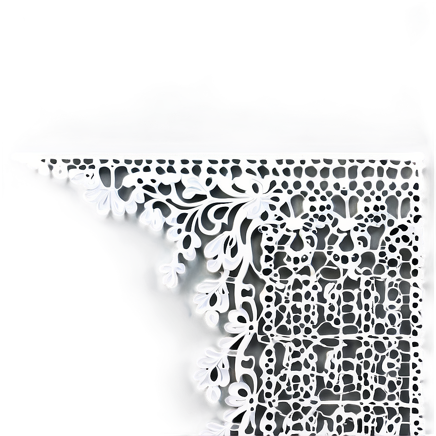 Lace Pattern Corner Png Yag18