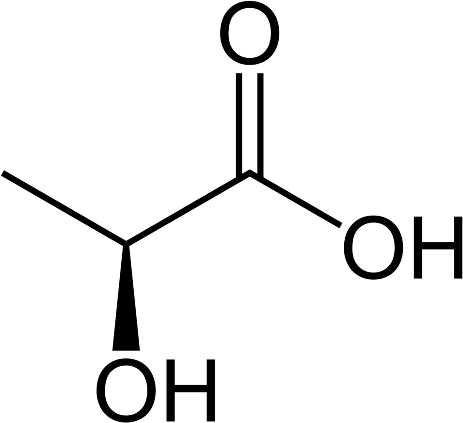 Lactic Acid - Lactic Acid Skeletal Formula, HD Png Download PNG with transparent background