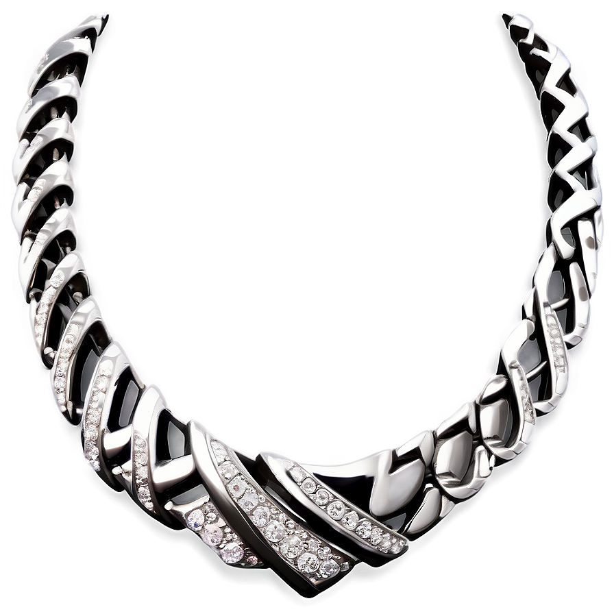 Ladies Silver Necklace Png 67