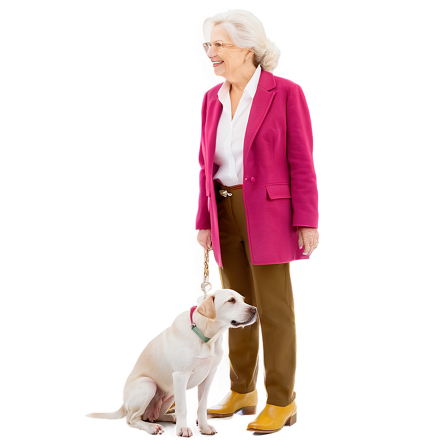 Lady With Dog Png Aqb82