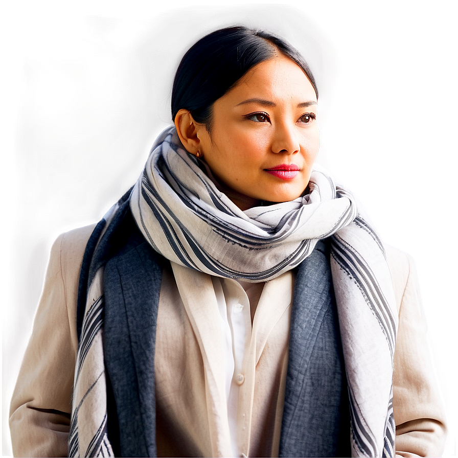 Lady With Scarf Png 06112024