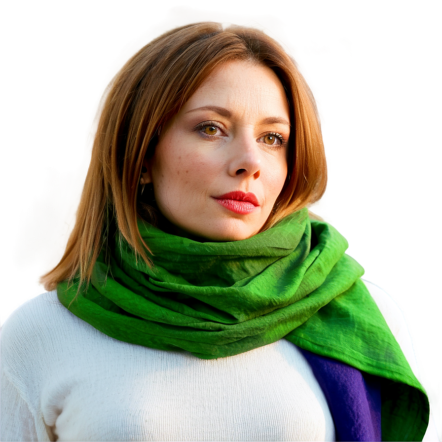 Lady With Scarf Png Rmu