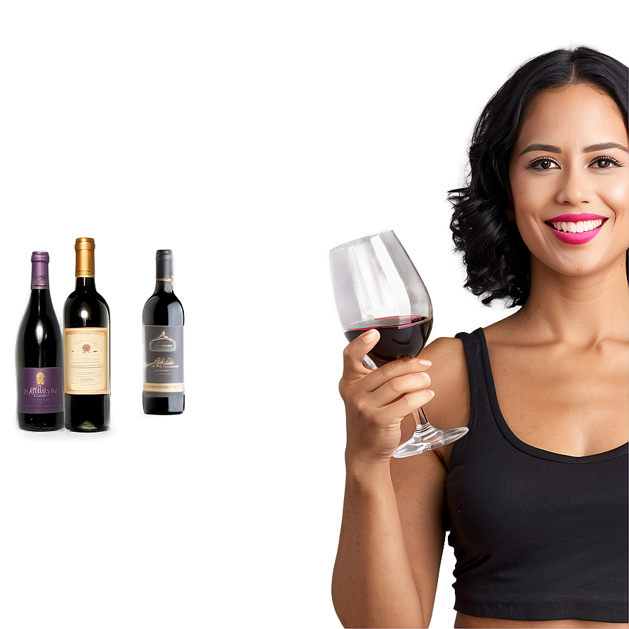 Lady With Wine Png Qxj62