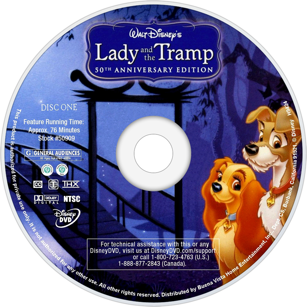 Ladyandthe Tramp50th Anniversary D V D