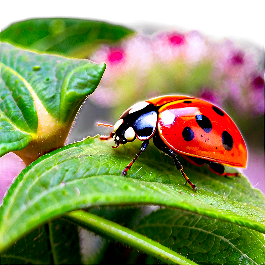 Ladybug In Garden Png Mvo69