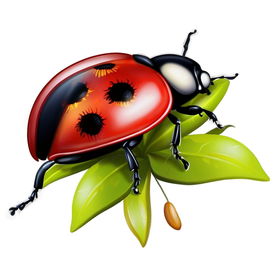 Ladybug In Garden Png Qra