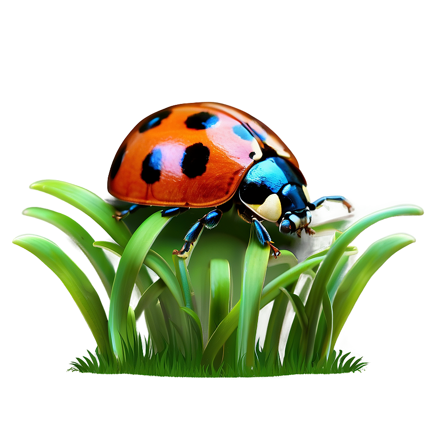 Ladybug In Grass Png Lwa