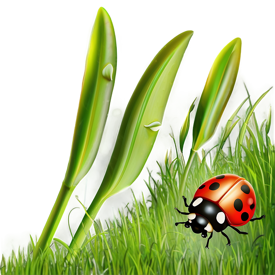 Ladybug In Grass Png Sej24