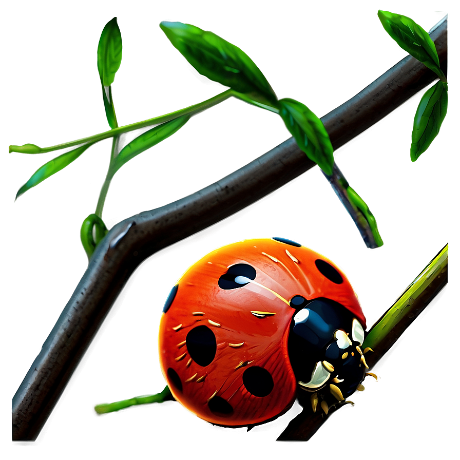 Ladybug On A Branch Png Nbr