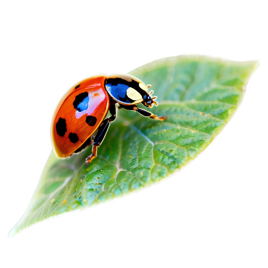 Ladybug On Leaf Png 29