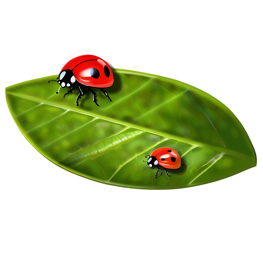 Ladybug on Leaf PNG 69 PNG image with a transparent background, free high-resolution download