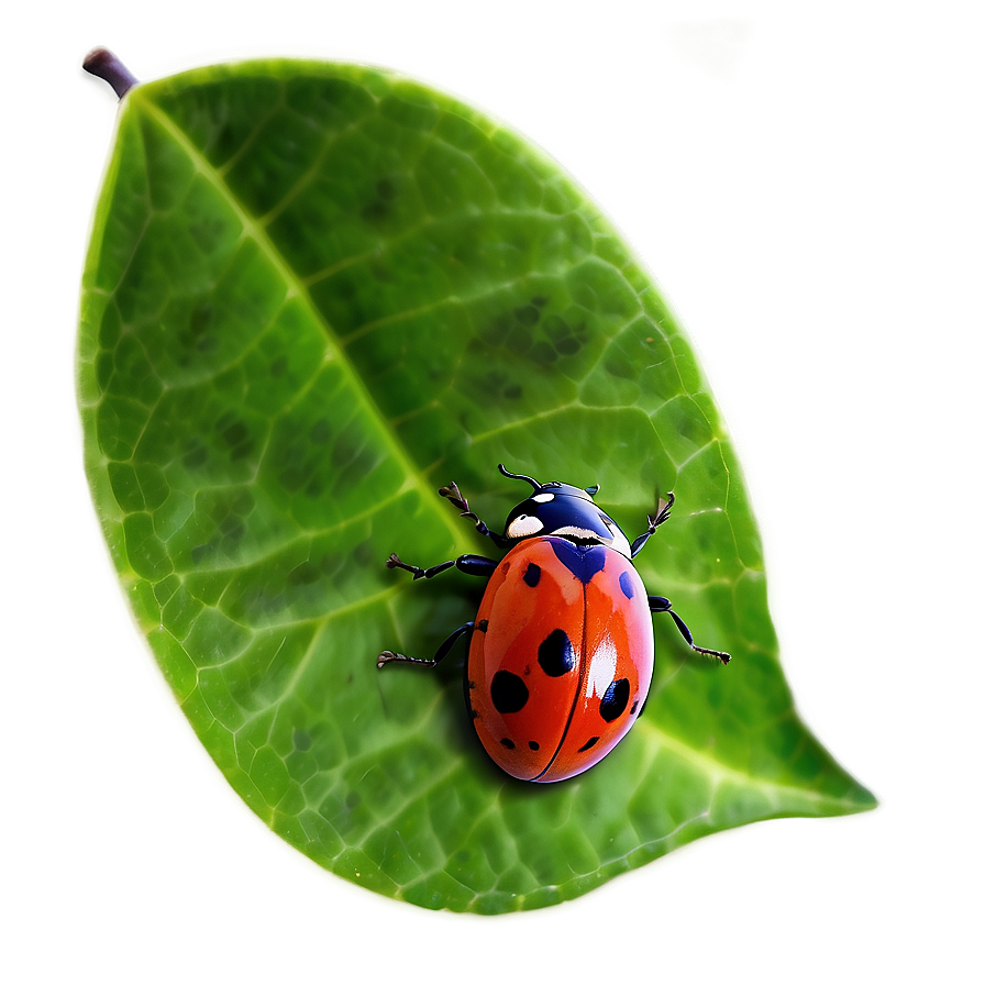 Ladybug On Leaf Png Nfe