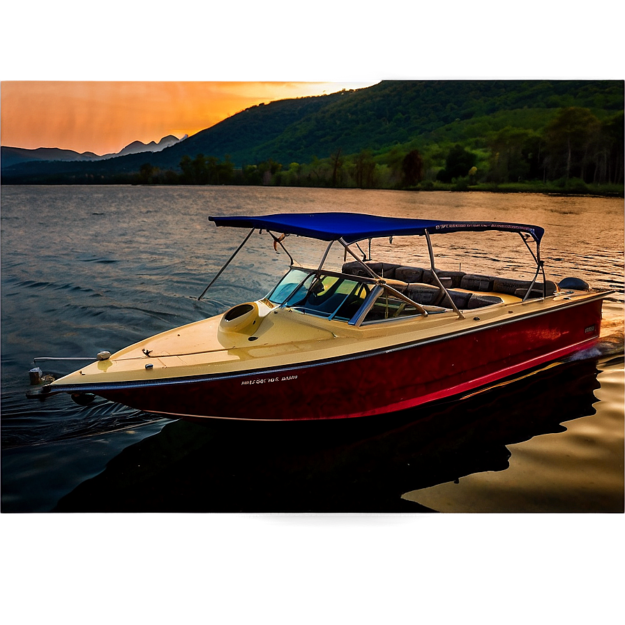 Lake Life Sunset Cruise Png 32