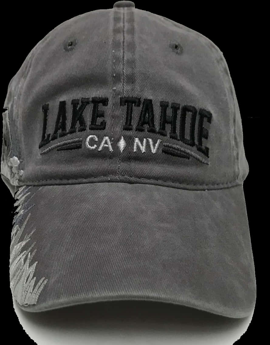 Lake Tahoe C A N V Embroidered Cap