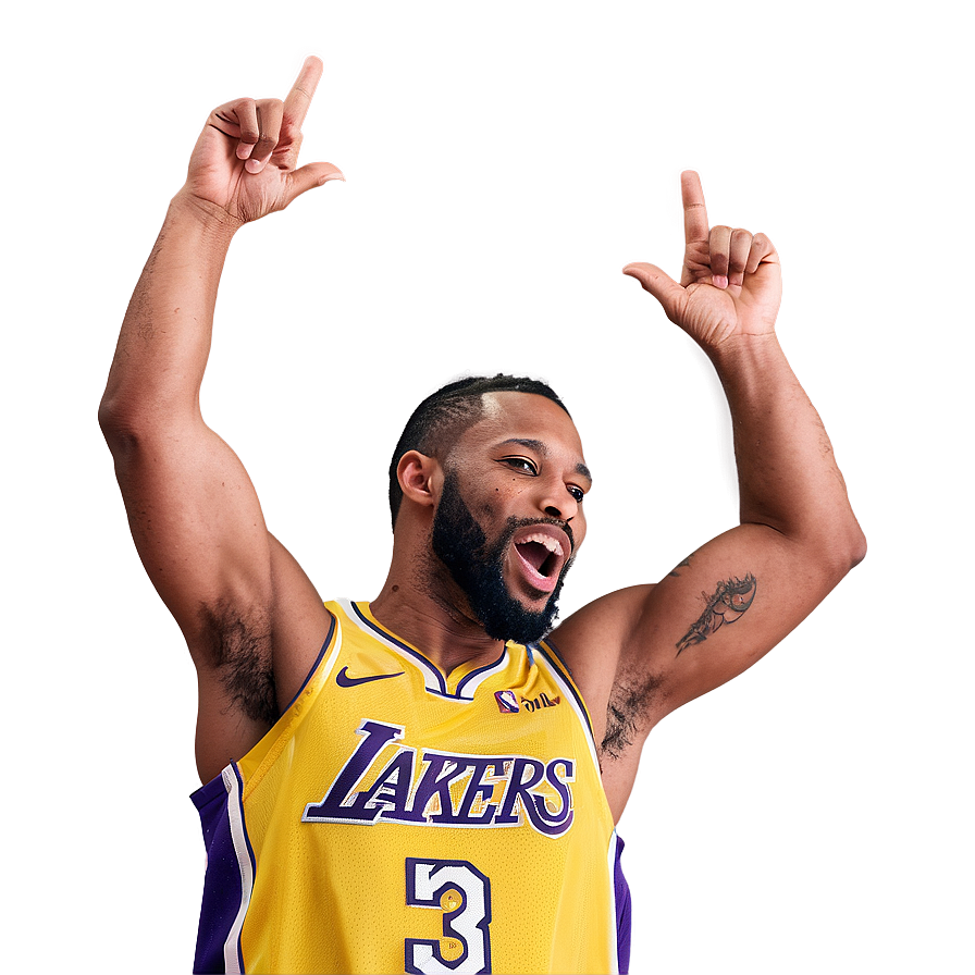 Lakers Celebration Moment PNG gly PNG with transparent background