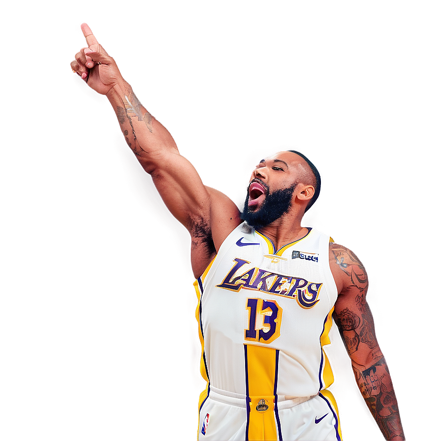Lakers Game-Winning Shot PNG 05212024 PNG with transparent background