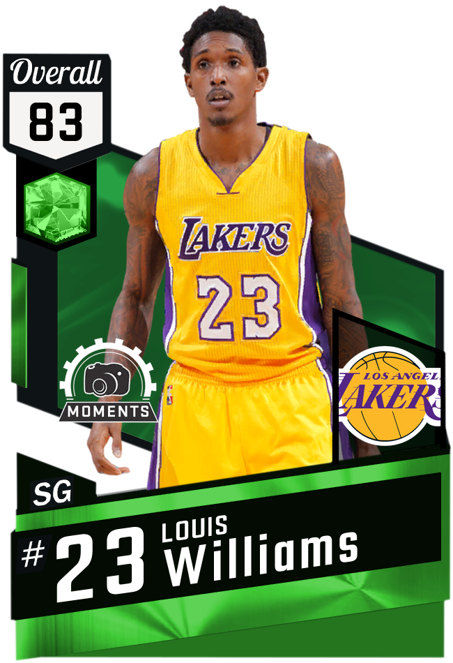 Lakers Player Louis Williams Card83 Overall