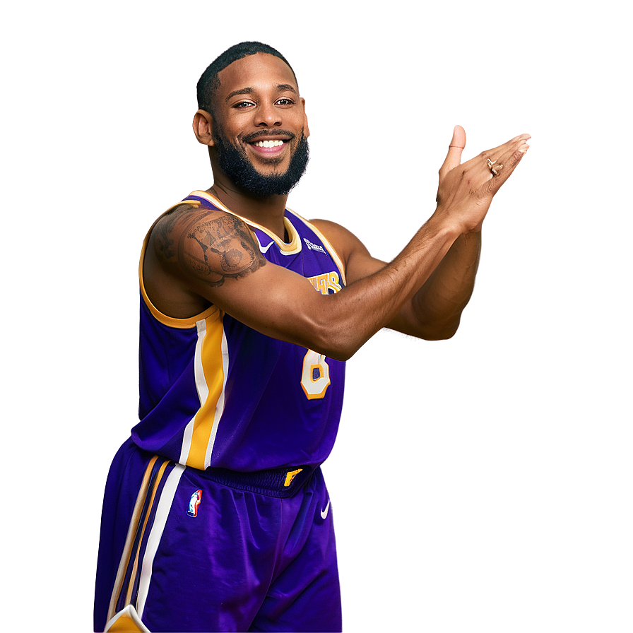 Lakers Victory Pose PNG wtw66 PNG with transparent background