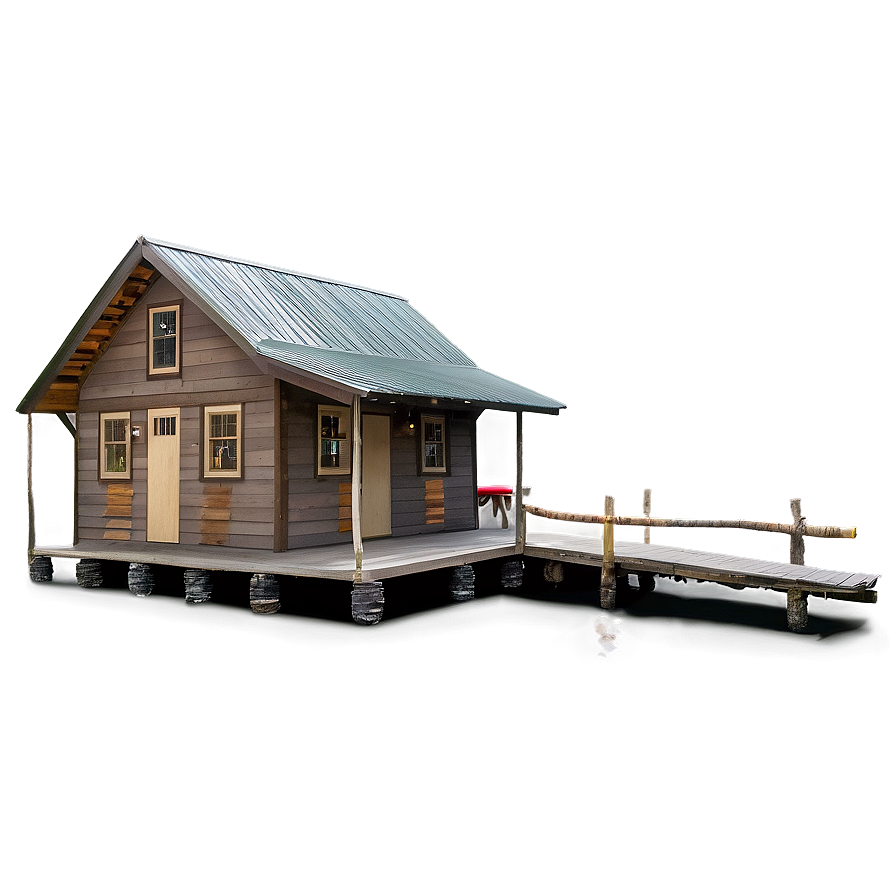 Lakeside Fishing Cabin PNG vpc PNG image with a transparent background, free high-resolution download