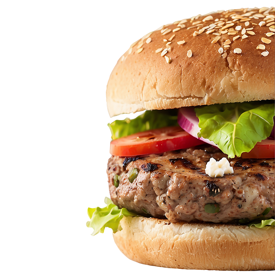 Lamb Burger With Feta Png 57