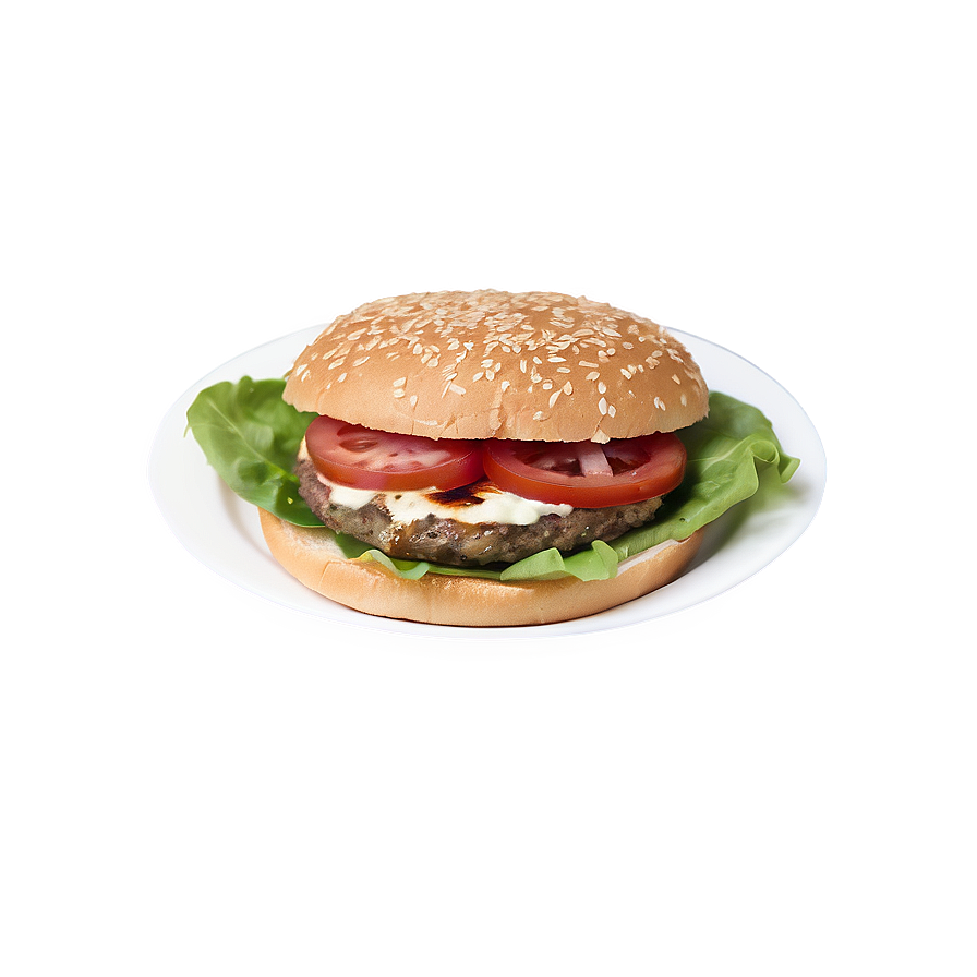 Lamb Burger With Feta Png Mfa74