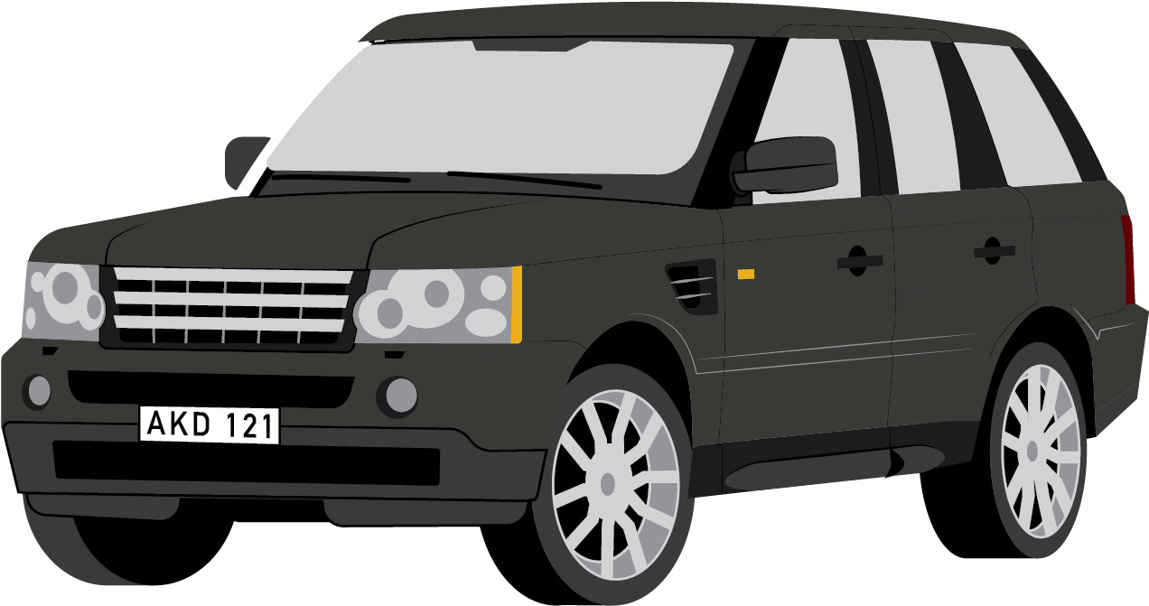 Land Rover Clipart Black And White - Range Rover Clipart, HD Png Download PNG with transparent background