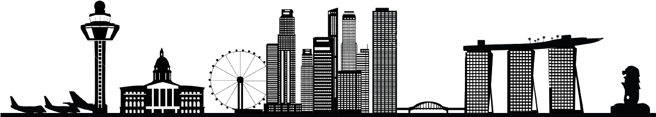 Landmark Skyline Korea Singapore Png Free Photo Clipart - Singapore Skyline Vector Png, Transparent Png PNG with transparent background