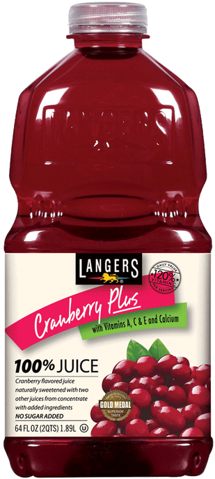 Langer's Cranberry Juice - Cranberry Raspberry Juice Cocktail, HD Png Download PNG with transparent background