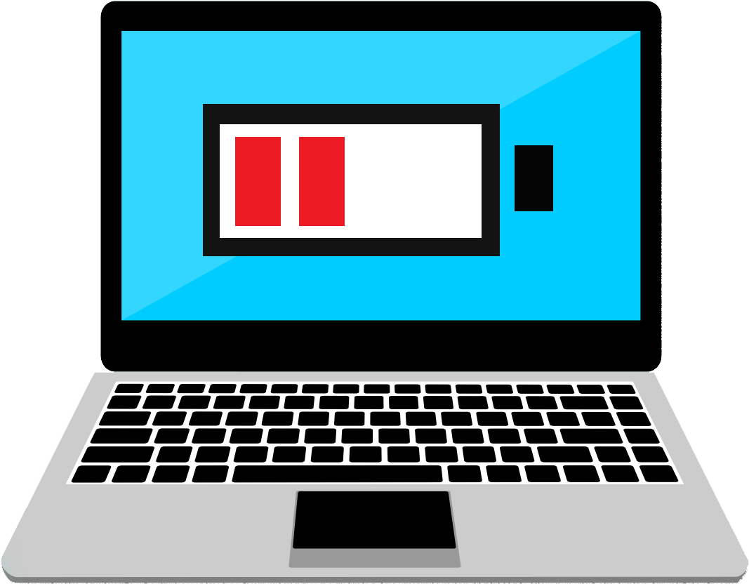 Laptop Battery Indicator Graphic