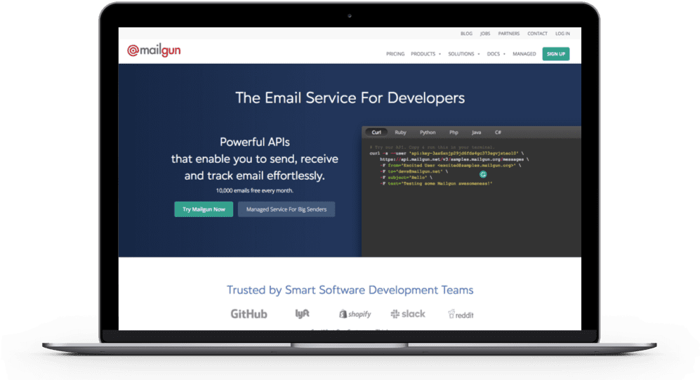 Laptop Mockup Email Service Platform