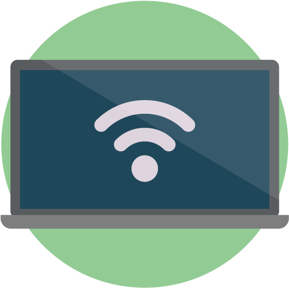 Laptop Showing Wi-fi Symbol - Vpn Wifi, HD Png Download PNG with transparent background