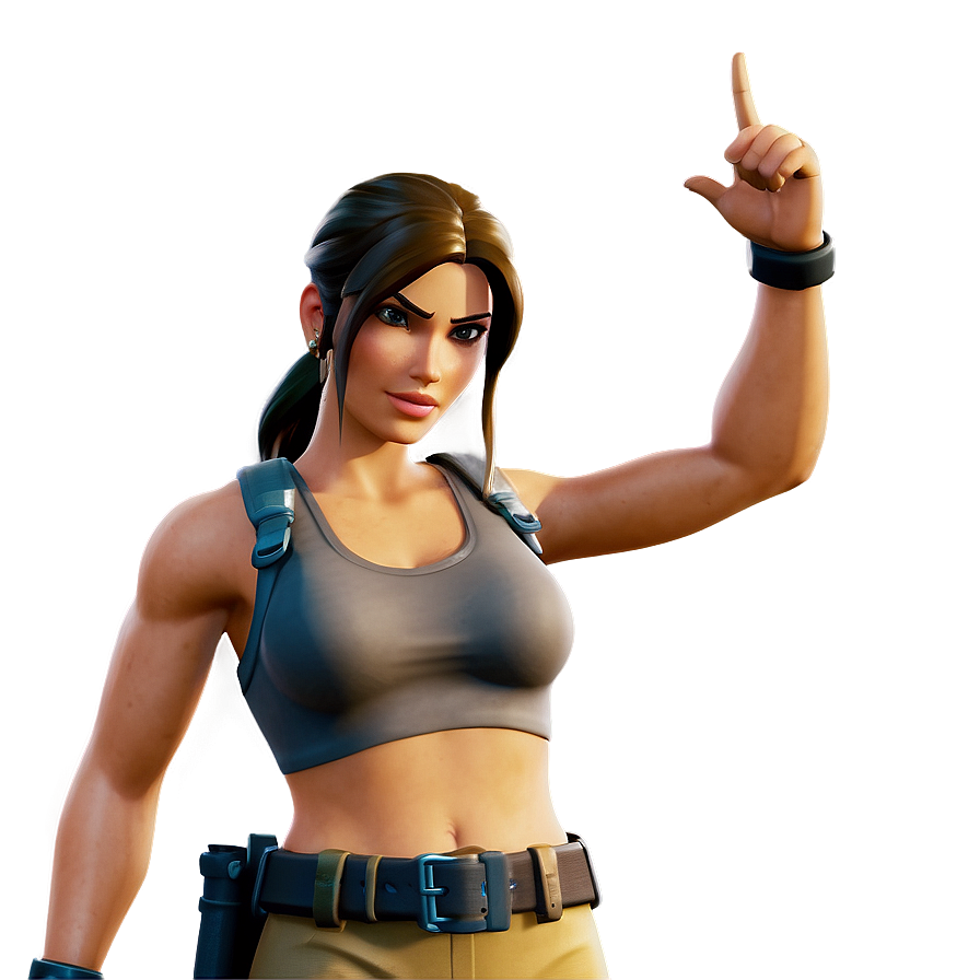 Lara Croft Fortnite Hidden Emote Png 06282024