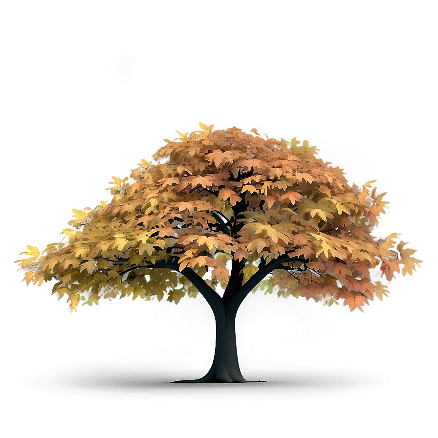 Large Autumn Tree PNG ade PNG with transparent background