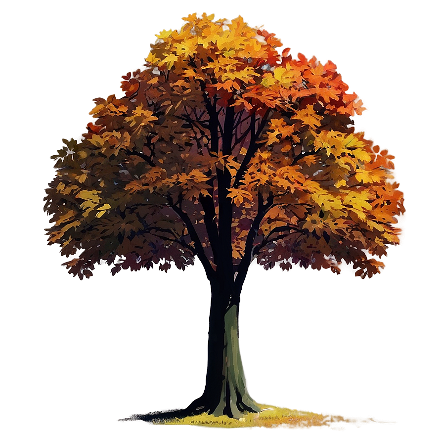 Large Autumn Tree PNG suh PNG with transparent background
