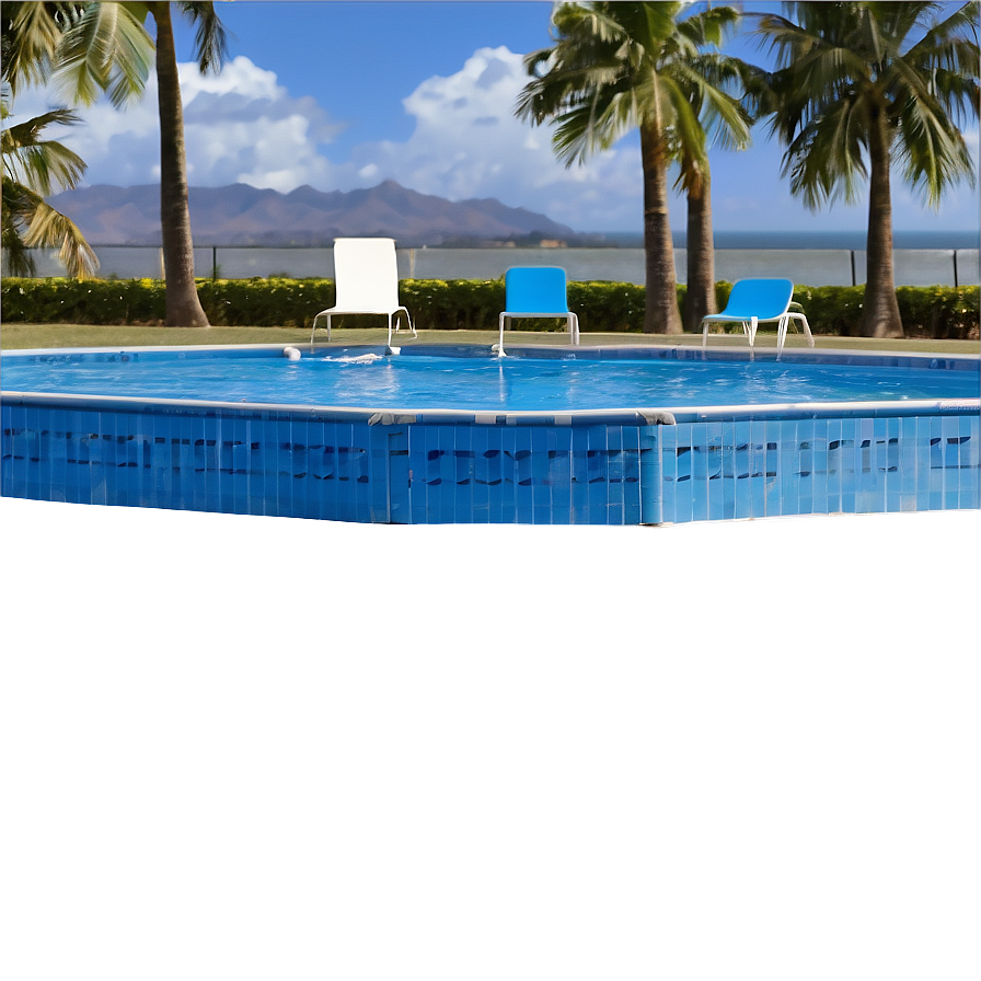 Large Blue Swimming Pool PNG rds70 PNG with transparent background