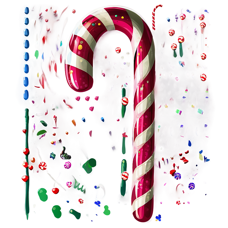 Large Candy Cane PNG 06112024 PNG with transparent background