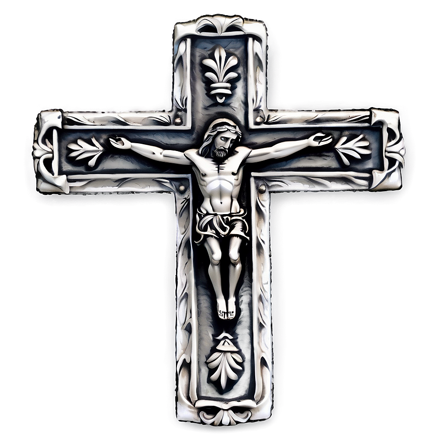 Large Catholic Cross View Png 06122024