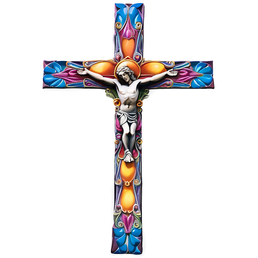 Large Catholic Cross View Png Iio