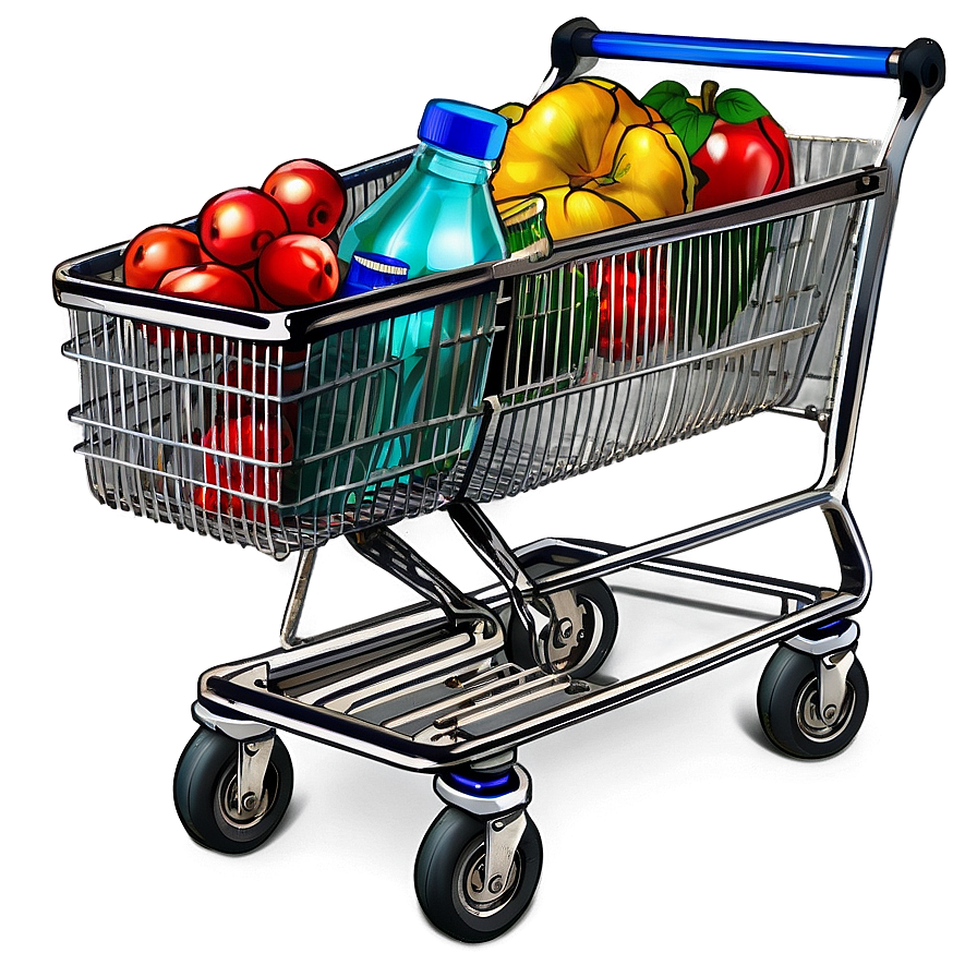 Large Grocery Cart Png 06282024